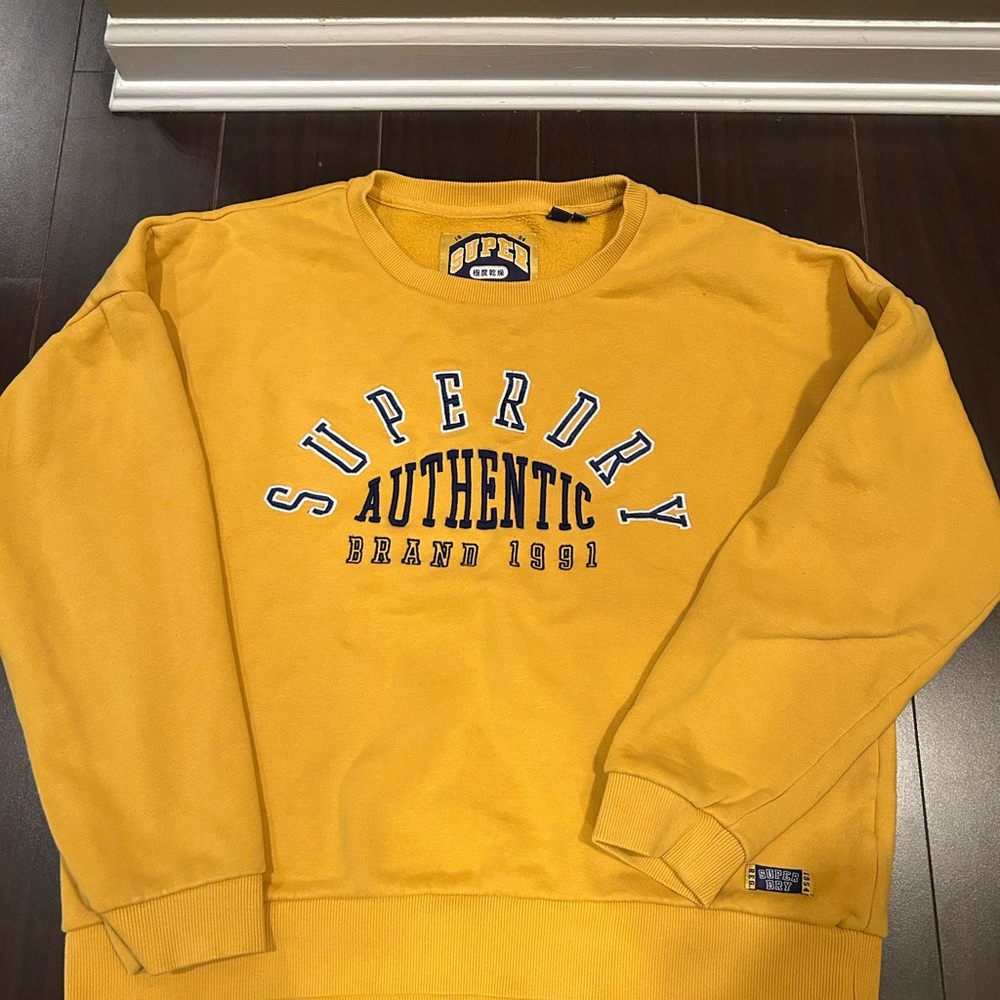 Superdry Men's Mustard yellow Sweater US12